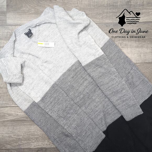 New Directions Sleeveless Long Cardigan Sweater Size M - Picture 1 of 5